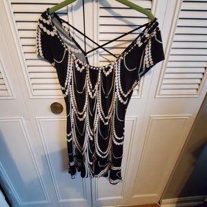 Black and white dress